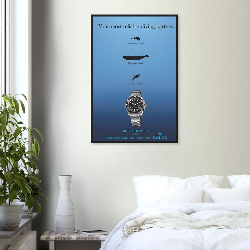 Rolex Deepsea Vintage Poster Ad