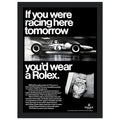 Rolex Racing Vintage Poster Ad