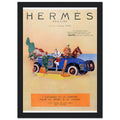 Hermes Paris Car Vintage Poster Ad