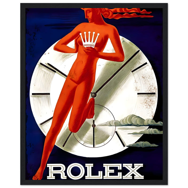 Rolex Clock Vintage Poster Ad