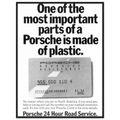 Porsche - 24 Hour Road Service Vintage Poster Ad