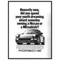 Porsche 911 Vintage Ad Poster