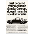 Porsche - German Speaking Vintage Poster