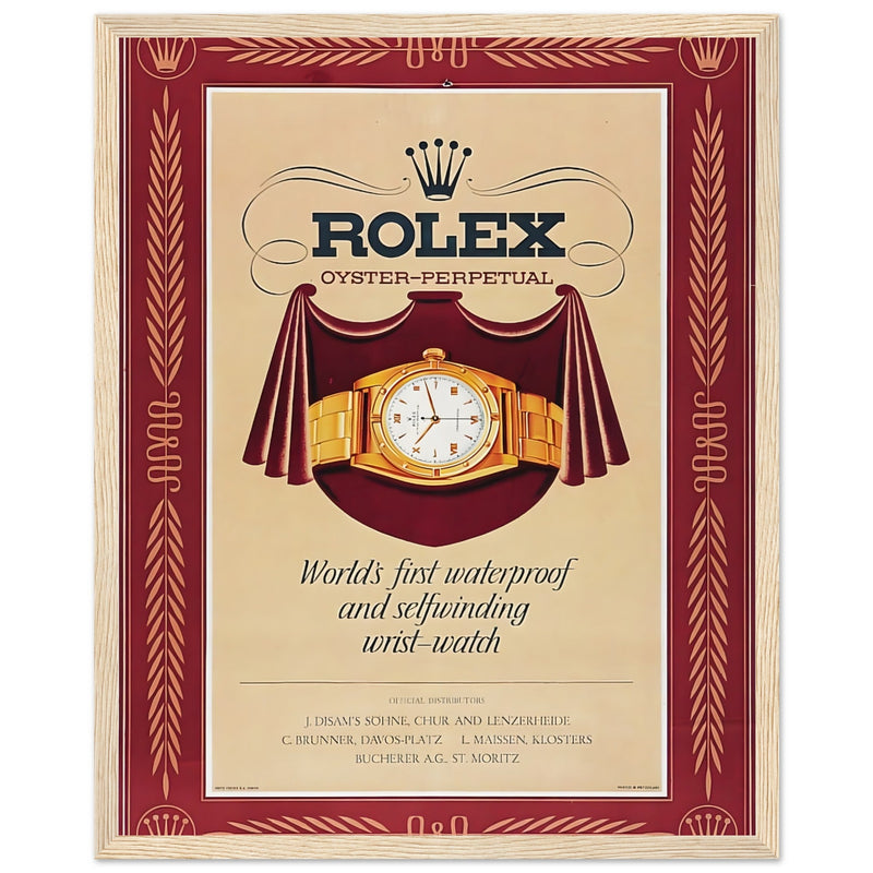 Rolex Oyster-Perpetual Vintage Poster Ad