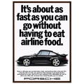 Porsche 911 Vintage Poster - Airline Food