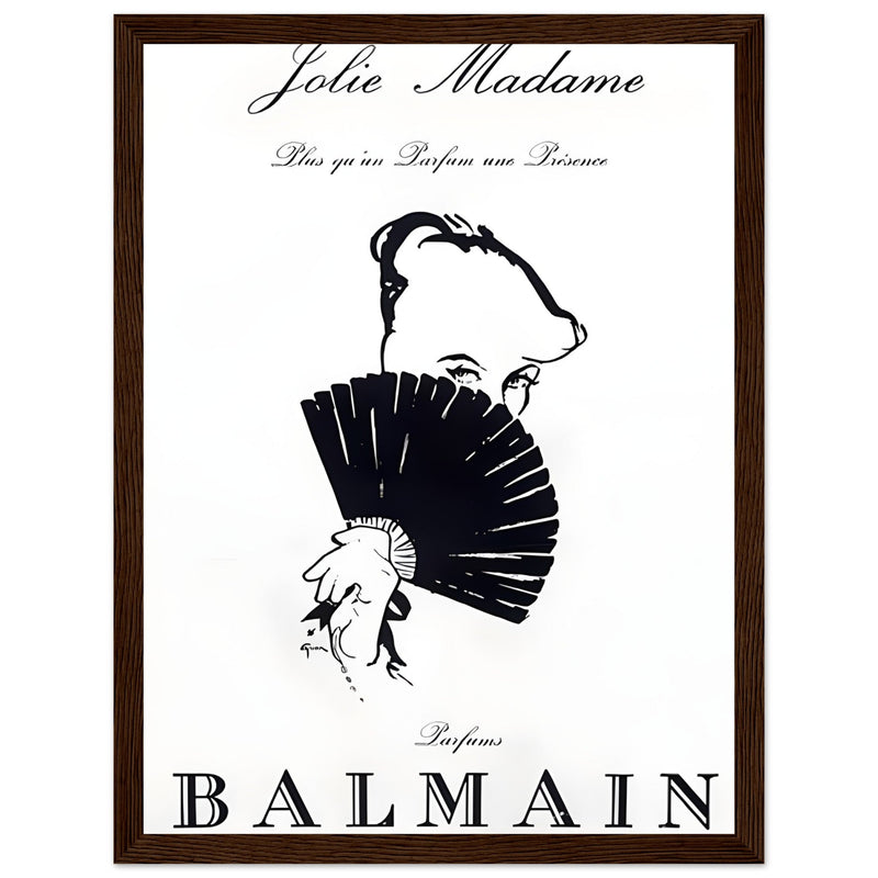 Balmain Jolie Madame Vintage Poster Ad