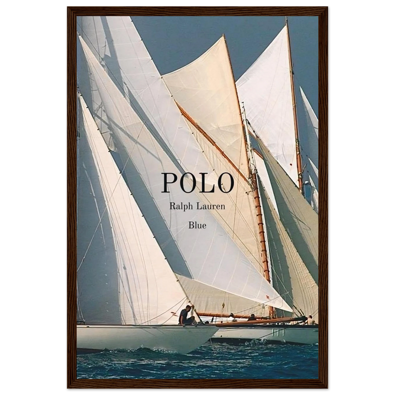Polo Ralph Lauren Vintage Ad Poster - Polo Blue