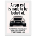 Porsche 911 Vintage Poster - Rear End