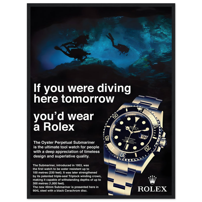 Rolex Oyster Perpetual Vintage Poster - Premium Matte