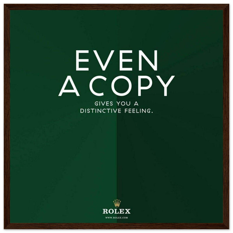 Rolex Distinctive Feeling Vintage Poster Ad