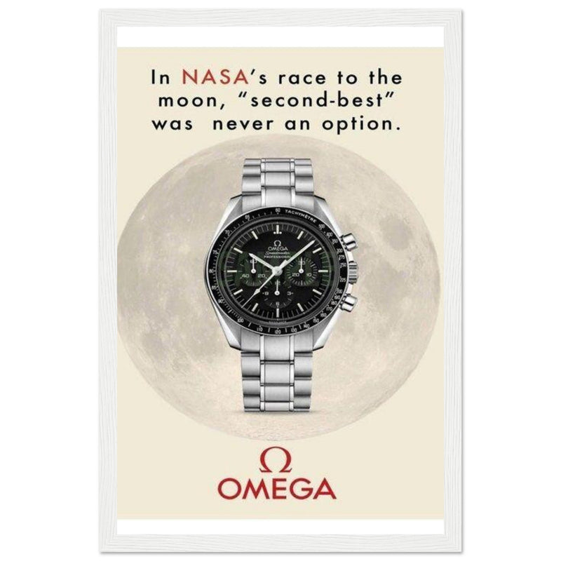 Omega Race to the Moon Vintage Poster Ad