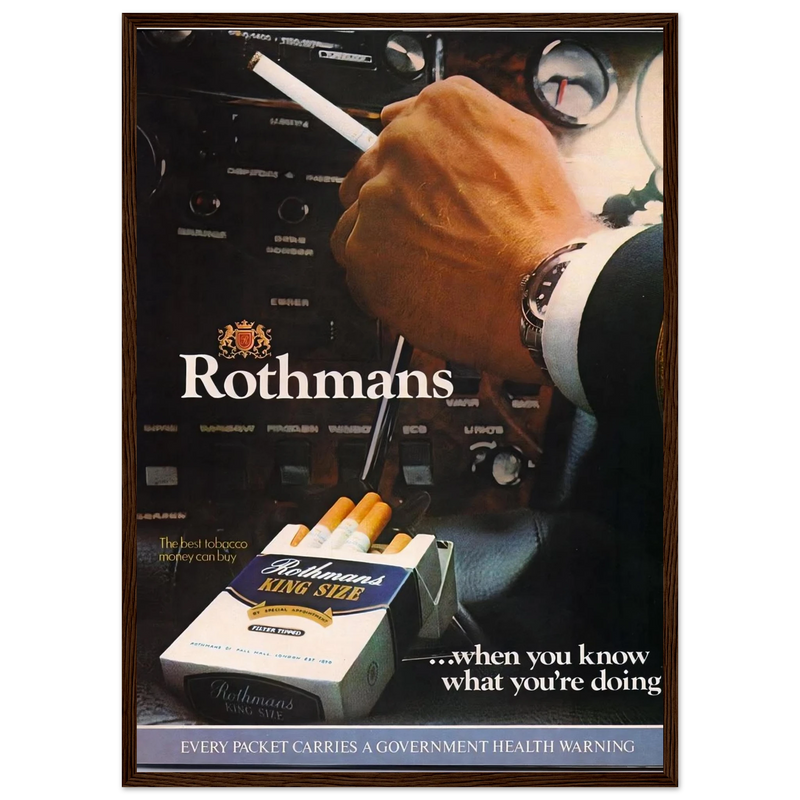 Rothmans Vintage Poster Ad - Rothman Kingsize