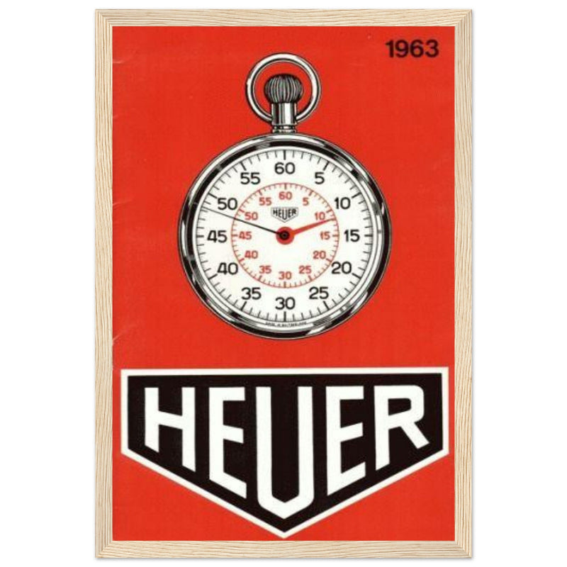 Heuer 1963 Vintage Poster Ad