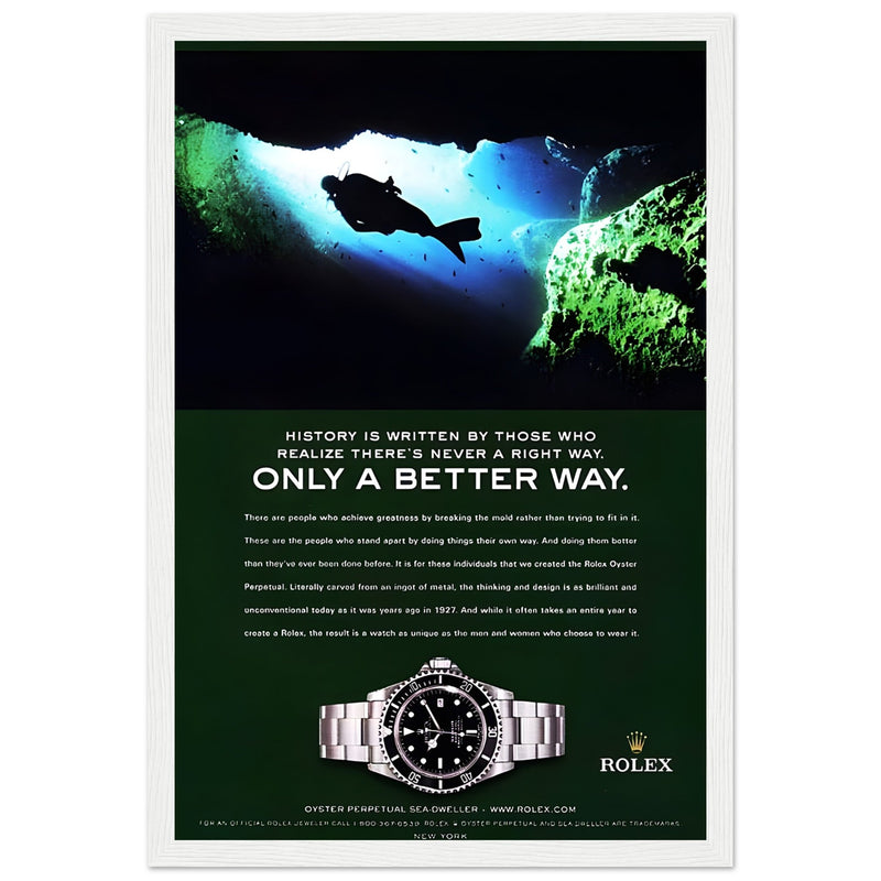 Rolex A Better Way Vintage Poster Ad