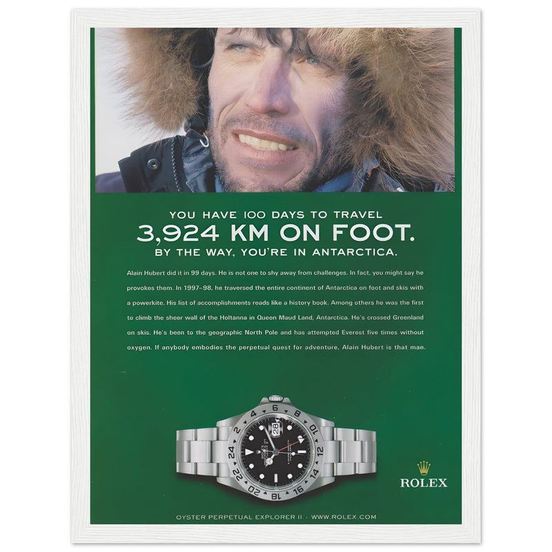 Rolex Explorer Vintage Poster Ad
