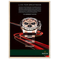 Rolex Live For Greatness Vintage Poster Ad