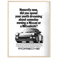 Porsche 911 Vintage Ad Poster
