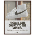 Nike Court to the streets Vintage Poster Ad