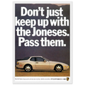 Porsche Turbo 944 Vintage Ad Poster