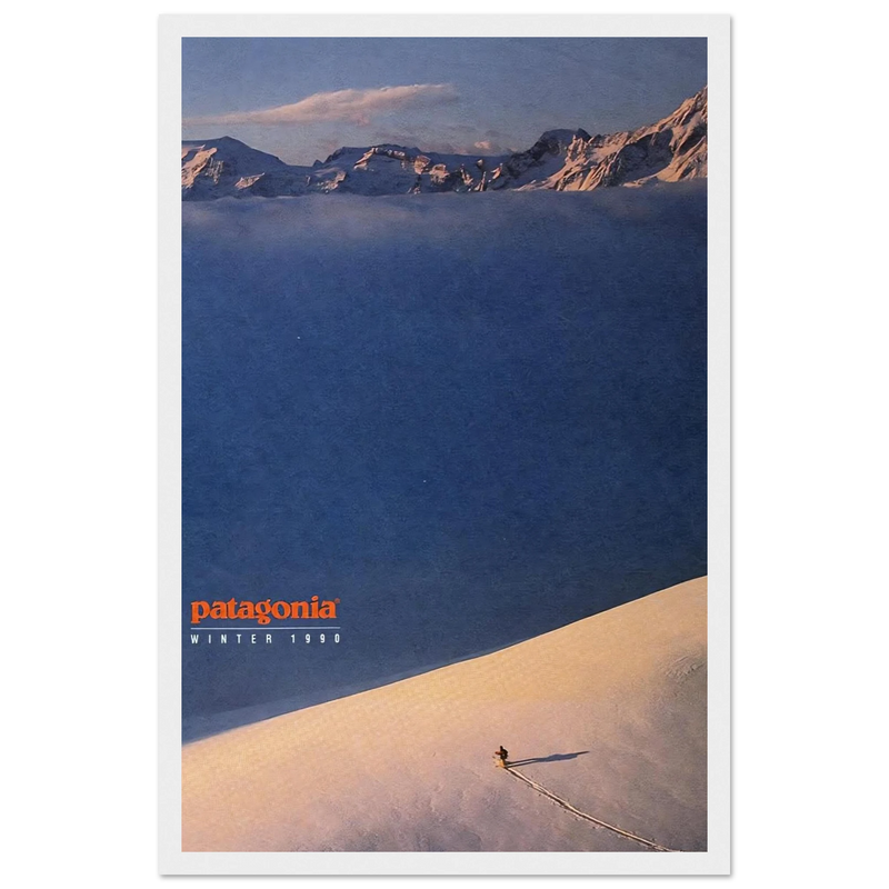 Patagonia Vintage Poster Ad - Winter 1990