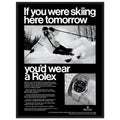 Rolex Ski Vintage Poster Ad