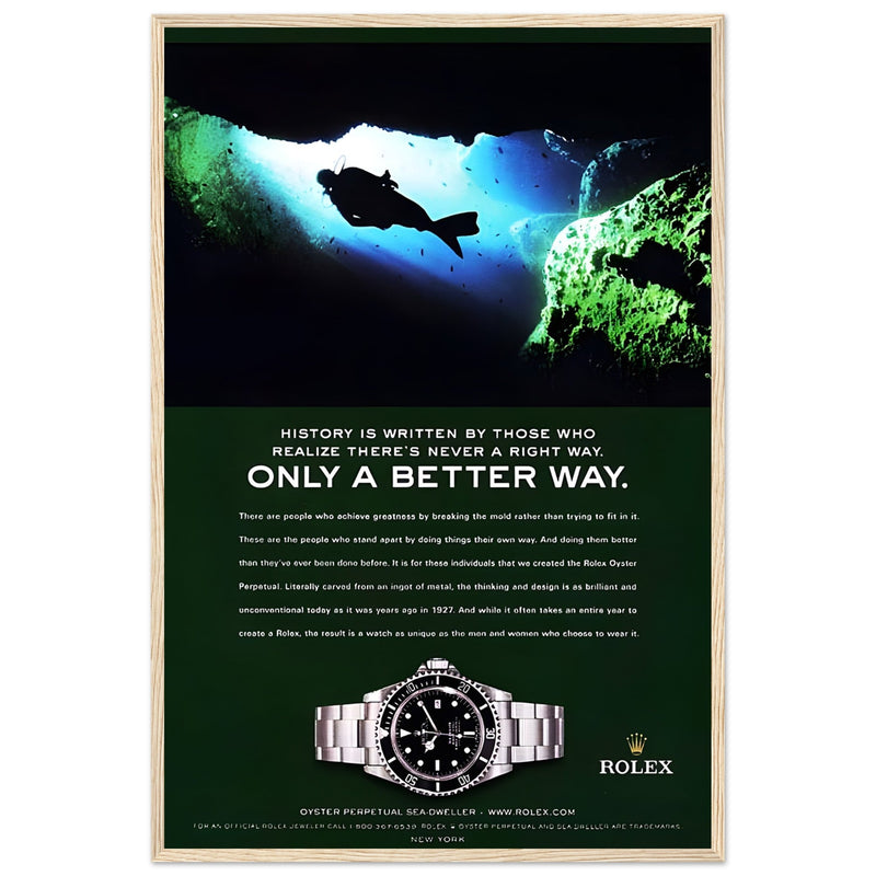 Rolex A Better Way Vintage Poster Ad