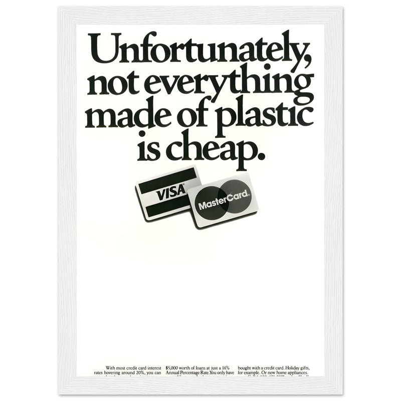 Visa Mastercard Vintage Poster