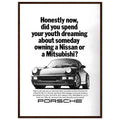 Porsche 911 Vintage Ad Poster