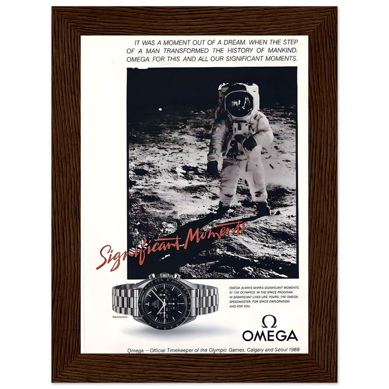 Omega Moon Vintage Poster Ad