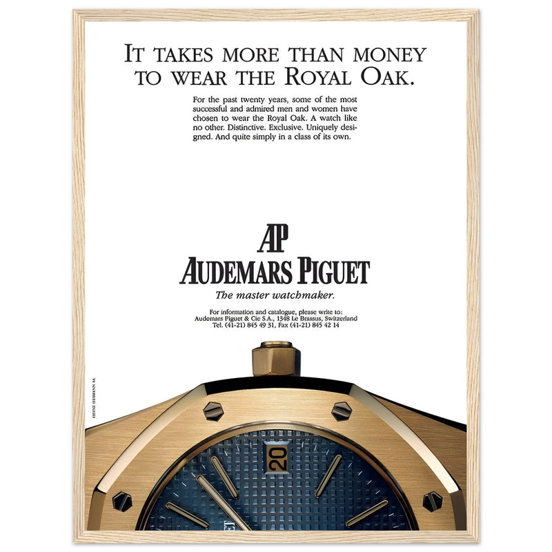 Audemars Piguet Master Watchmaker Vintage Poster Ad
