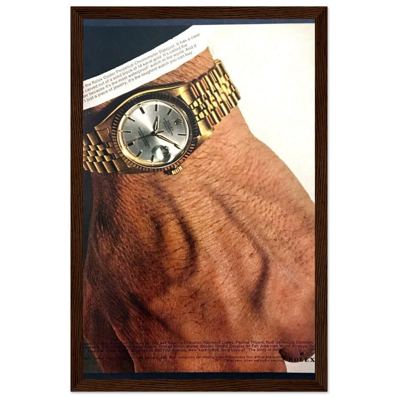 Rolex Oyster Perpetual Datejust Vintage Poster Ad