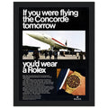 Rolex Oyster Perpetual Concorde Vintage Poster Ad