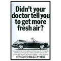 Porsche 911 Fresh Air Vintage Poster Ad