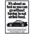 Porsche 911 Vintage Poster - Airline Food