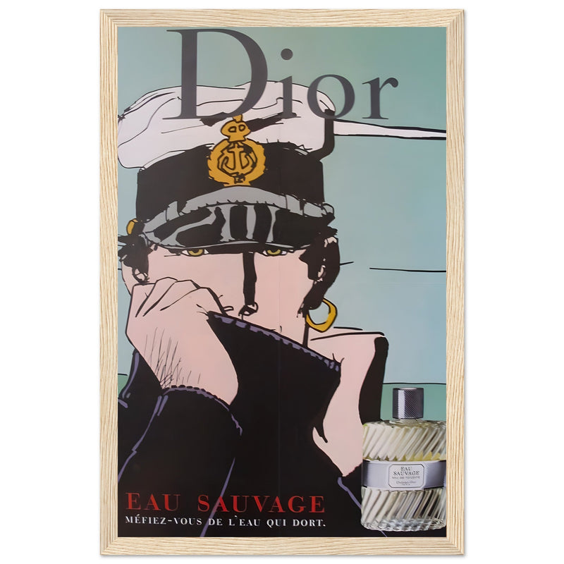 Dior Eau Sauvage Captain Vintage Poster