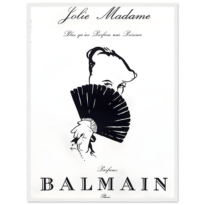 Balmain Jolie Madame Vintage Poster Ad