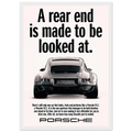 Porsche 911 Vintage Poster - Rear End