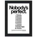Porsche Nobody's Perfect Le Man Vintage Poster Ad