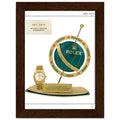 Rolex Day-Date Globe Vintage Poster Ad
