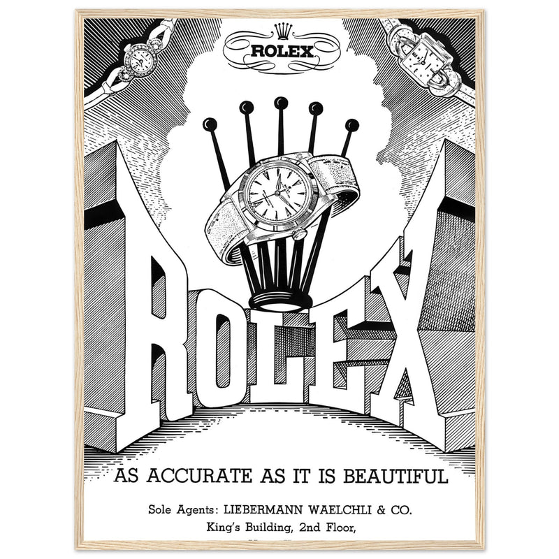 Rolex Hong Kong Jewellers Vintage Poster Ad – Ad Art