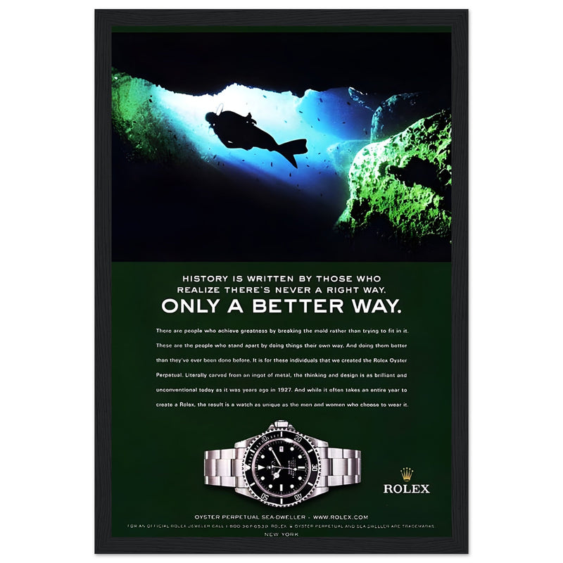 Rolex A Better Way Vintage Poster Ad