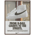Nike Court to the streets Vintage Poster Ad