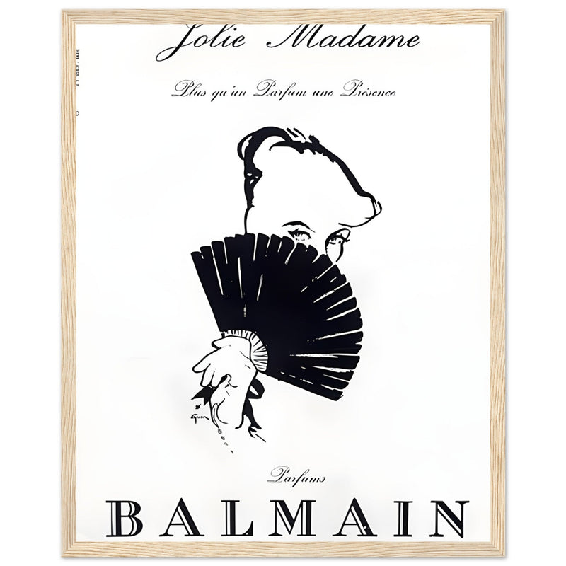 Balmain Jolie Madame Vintage Poster Ad