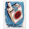 Lucky Strike Vintage Poster - Happy Days