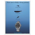 Rolex Deepsea Vintage Poster Ad