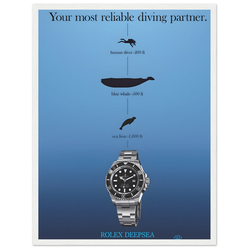 Rolex Deepsea Vintage Poster Ad