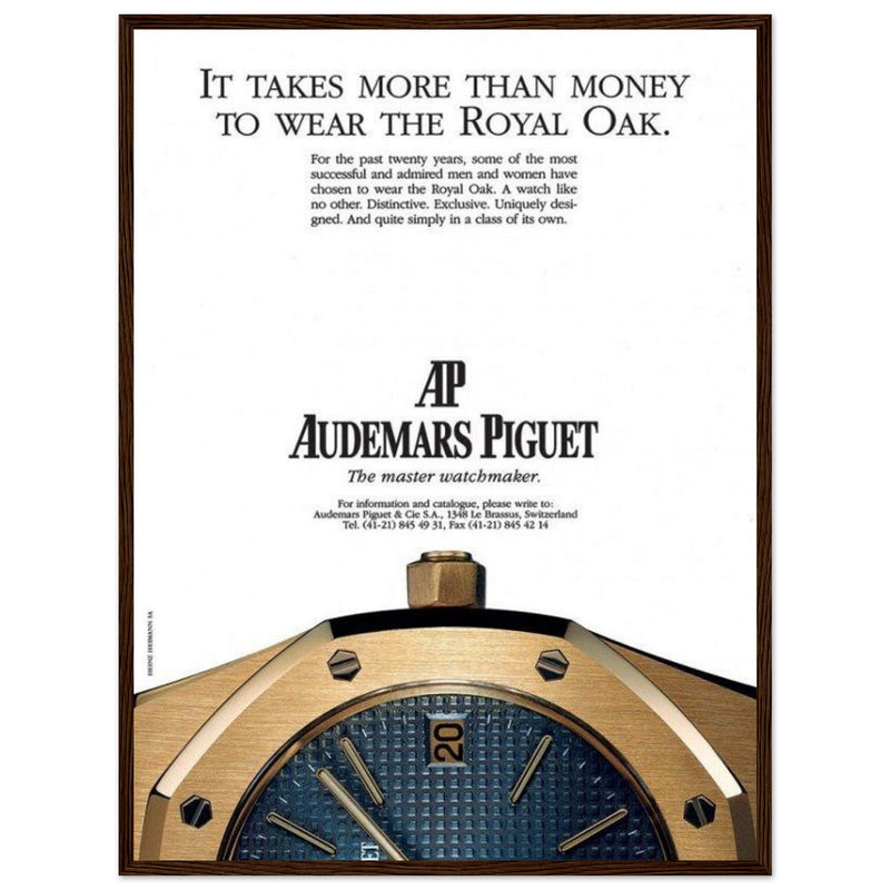 Audemars Piguet Master Watchmaker Vintage Poster Ad