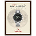Omega Race to the Moon Vintage Poster Ad