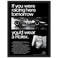 Rolex Racing Vintage Poster Ad