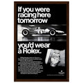 Rolex Racing Vintage Poster Ad